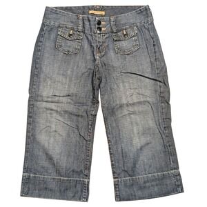 Lucky Brand Womens 6 28 Trouser Capri Jeans Dark Wash Crop Cropped Pants